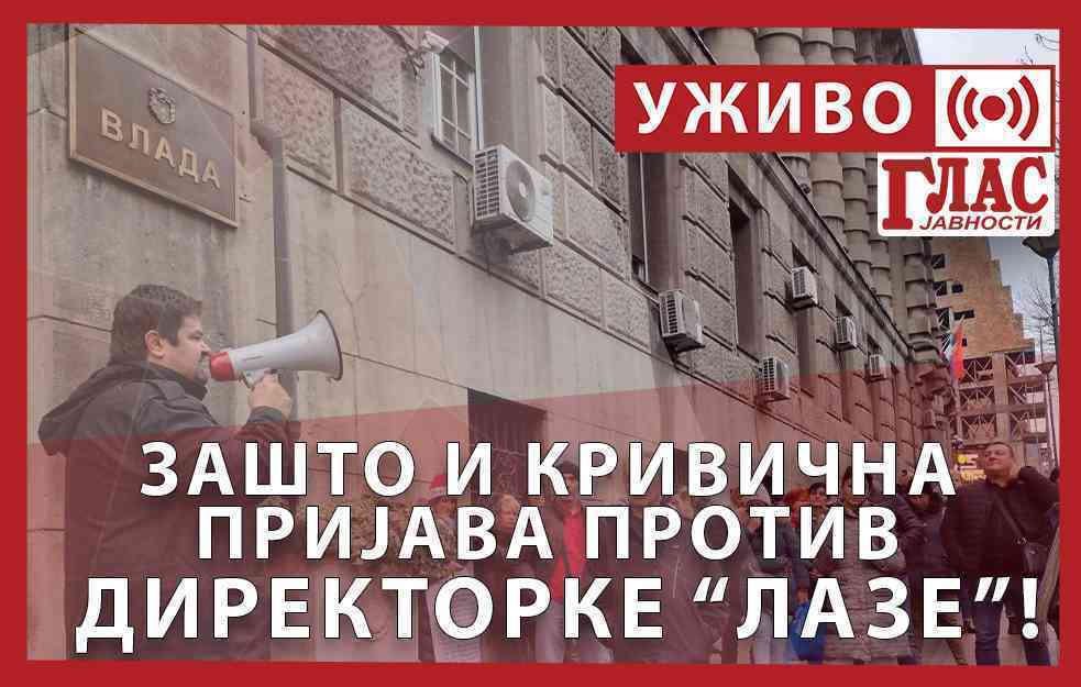 UŽIVO: ZAŠTO KRIVIČNA PRIJAVA PROTIV DIREKTORKE “LAZE” (VIDEO)